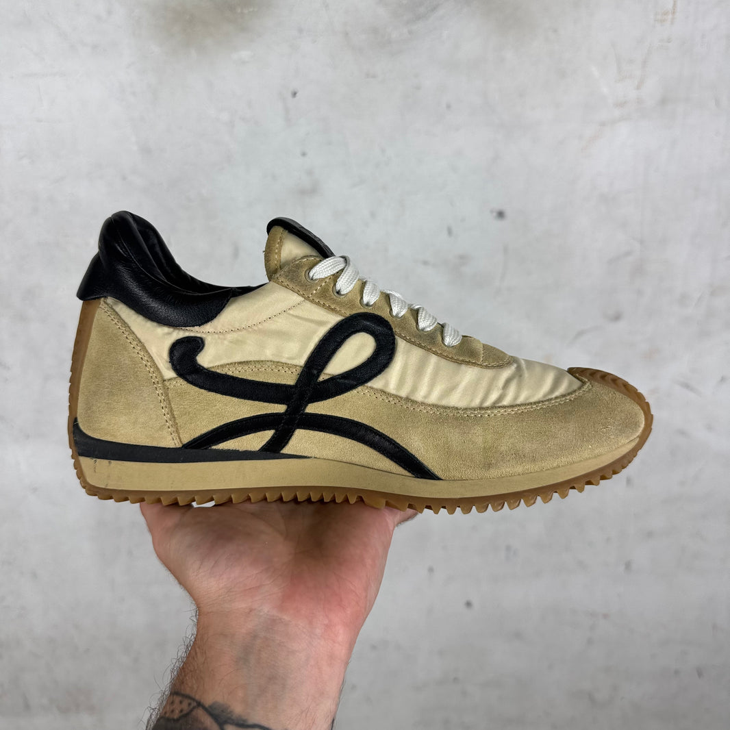 Loewe Tan Nylon Suede Runners