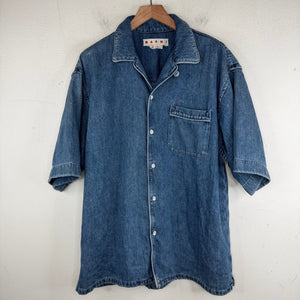 Marni Colorful Stitch Denim Shirt