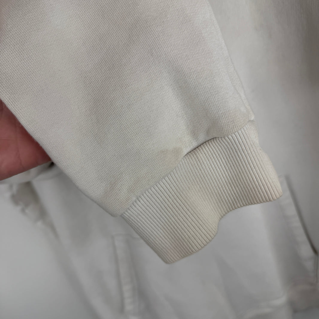 Saint Laurent Small Logo White Hoodie