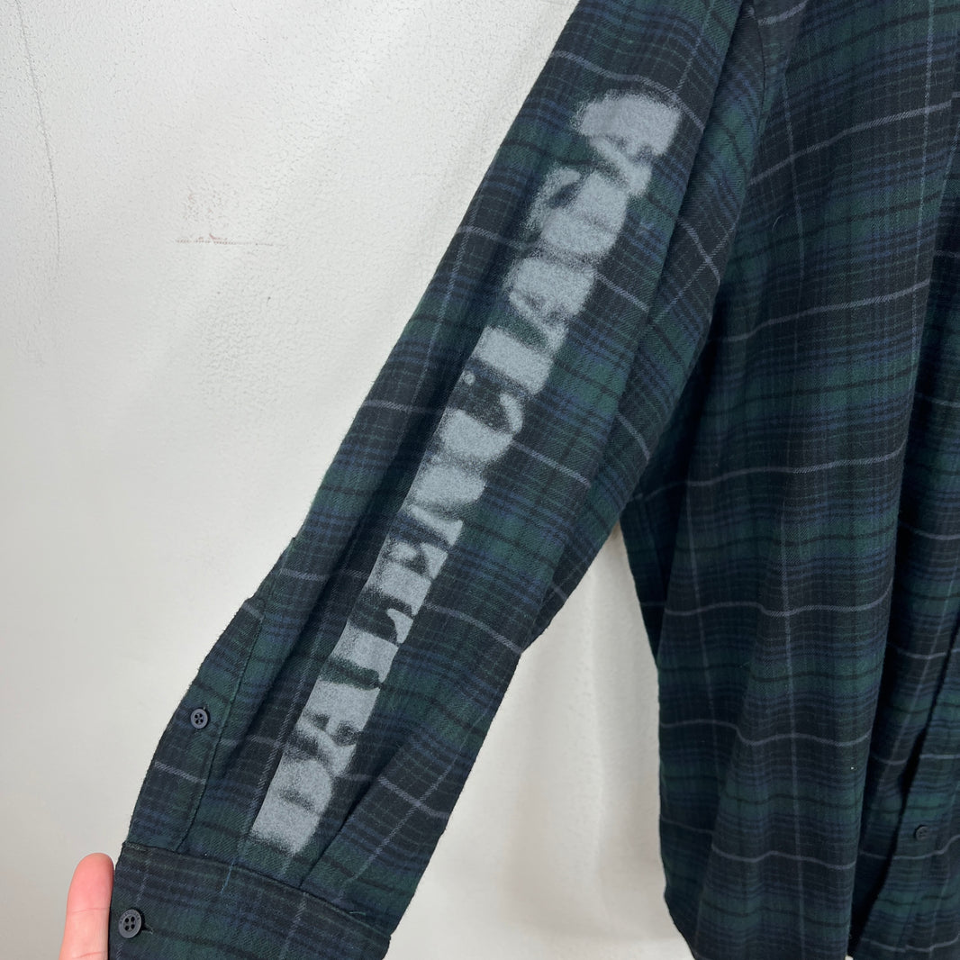 Balenciaga Green Stencil Flannel