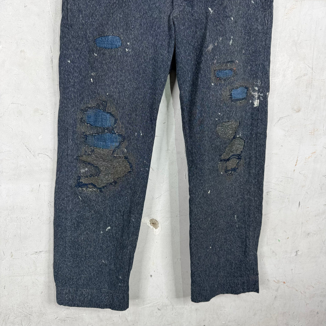 RRL Speckled Repaired Work Pants