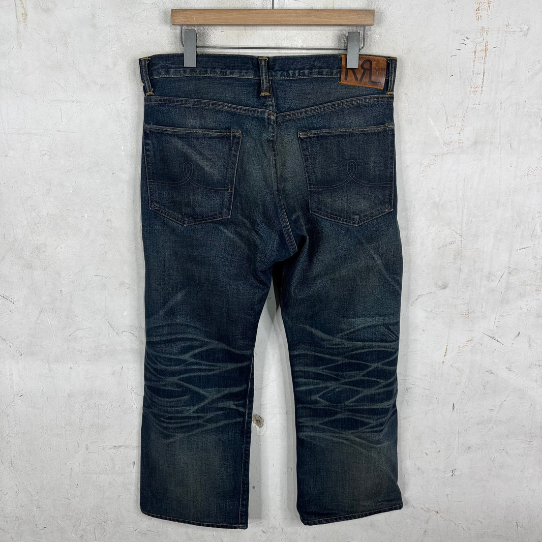 RRL Looser Fit Medium Wash Jeans