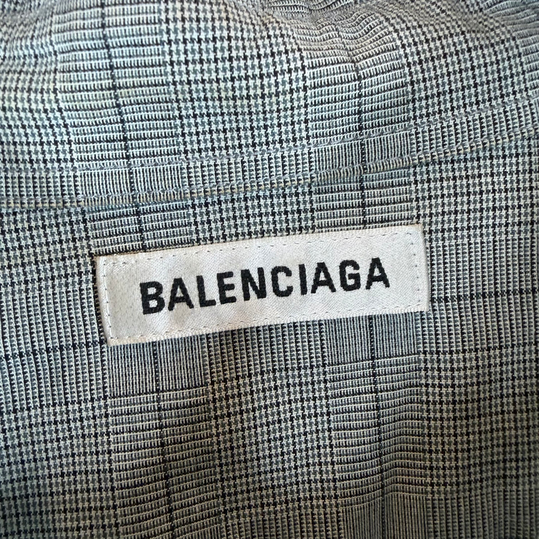 Balenciaga Plaid Swing Shirt