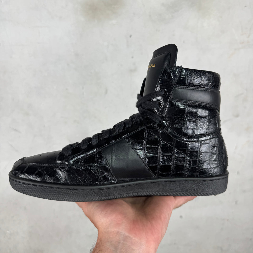Saint Laurent Faux Croc SL/10H Sneakers