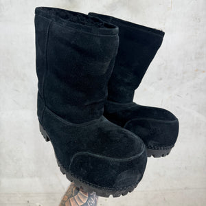 Balenciaga Black Suede Alaska Boots