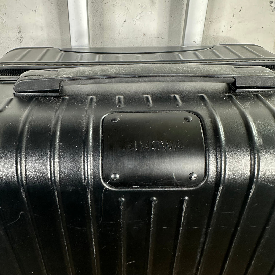 Rimowa Black Plastic Carryon Plus Suitcase