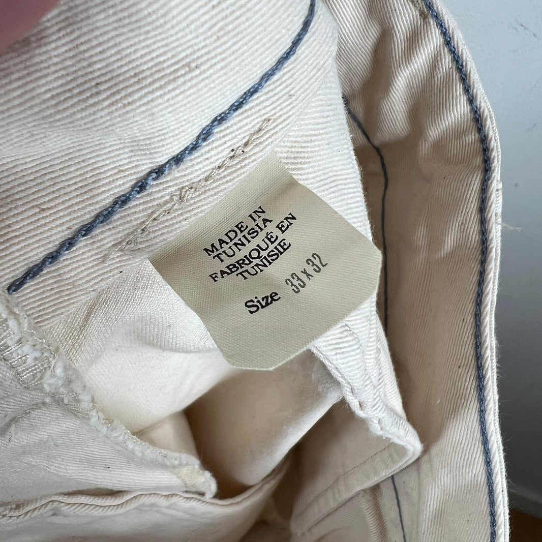 RRL Off White General Purpose Fatigue Trousers