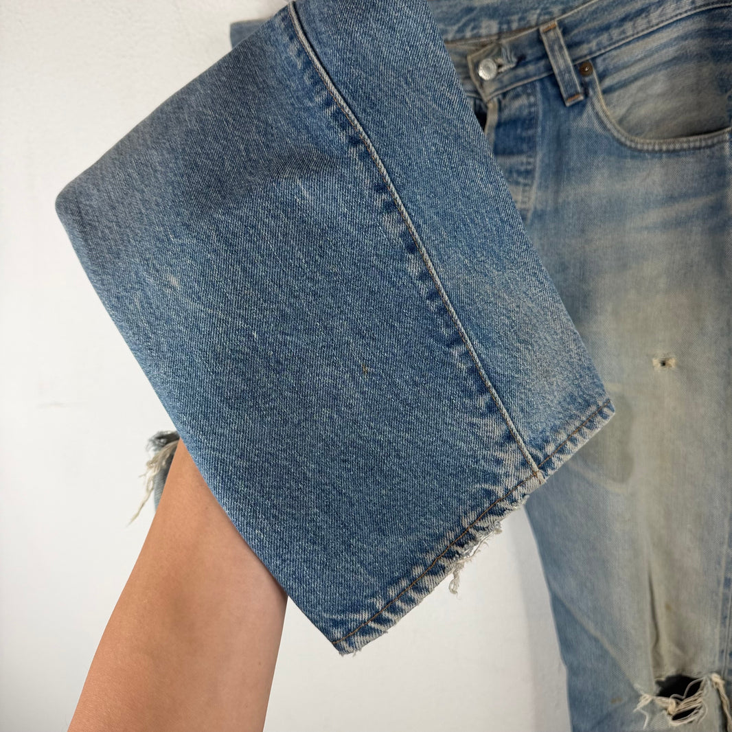 Vintage Levi's 501 Distressed Red Line Jeans