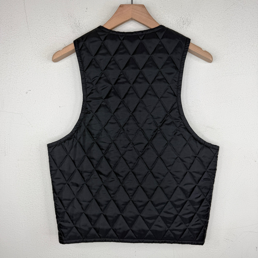 CDG Black Quilted Vest