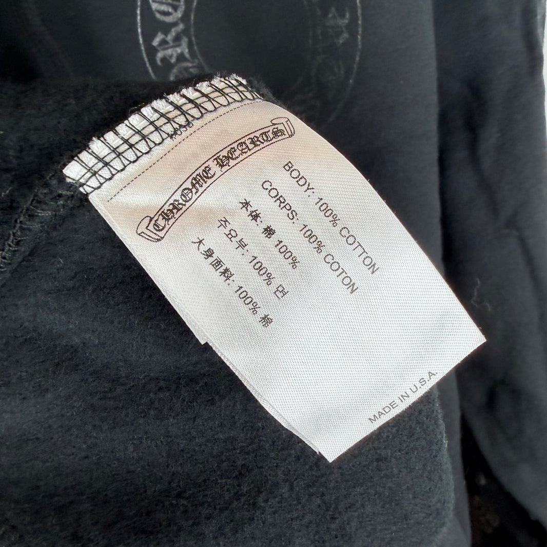 Chrome Hearts Black Tonal Horseshoe Hoodie