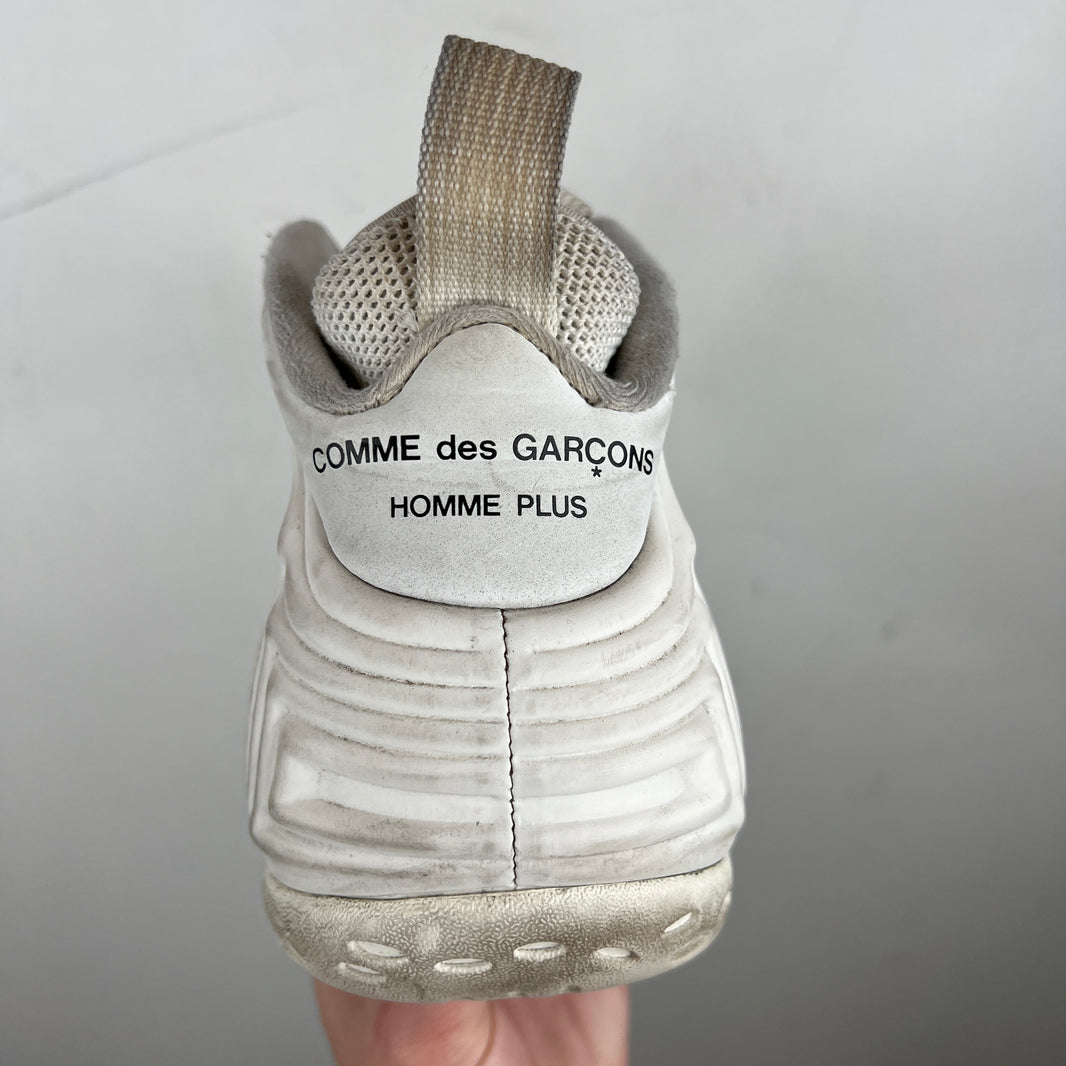 CDG Nike White Foamposite Sneakers
