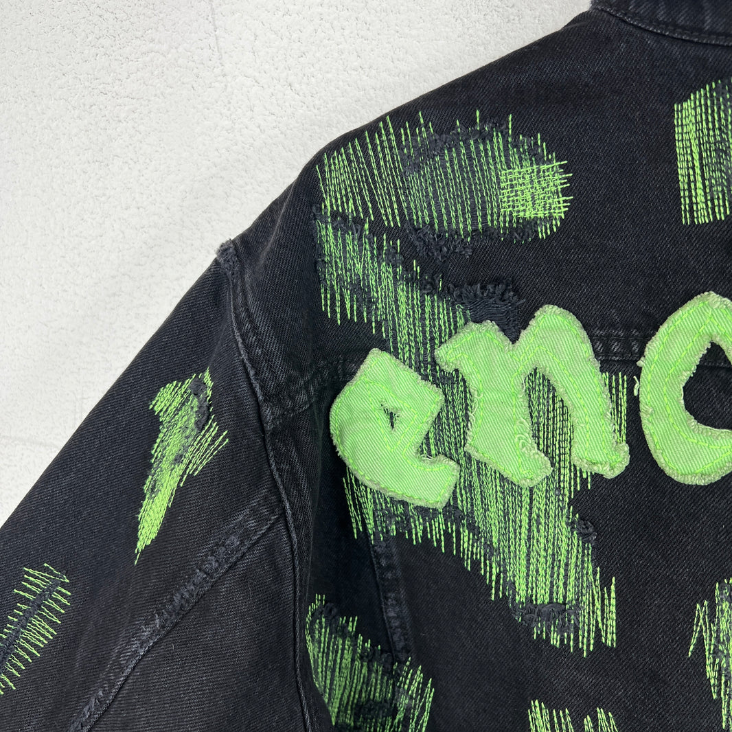 Endless Denim Black Distressed Jacket