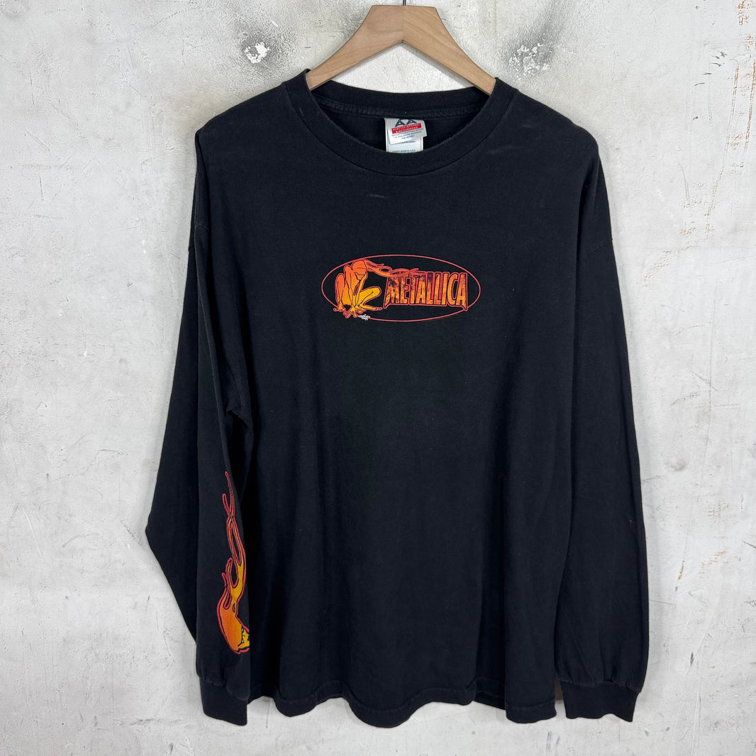 Vintage Metallica Flame Logo L/S T-Shirt