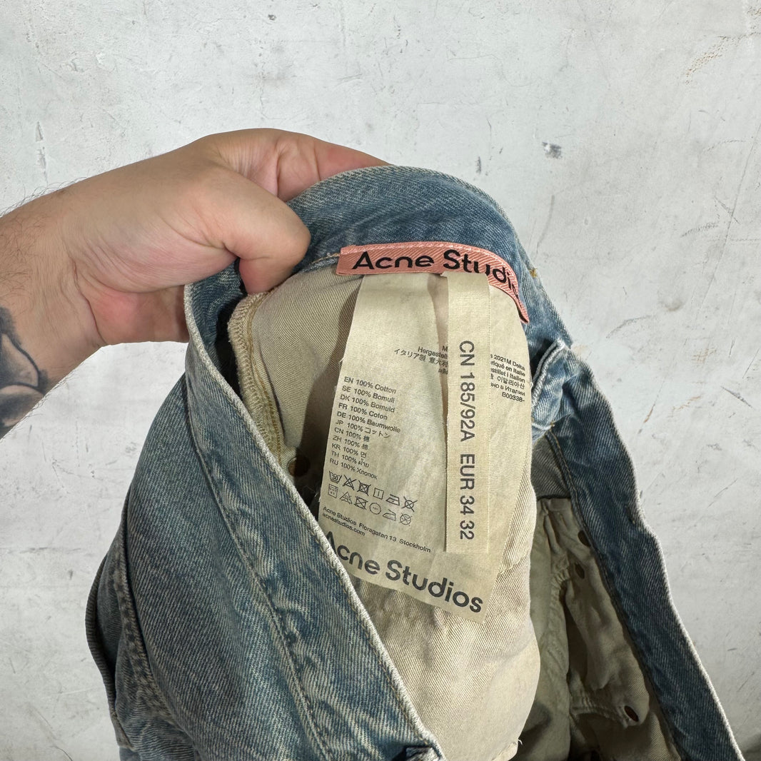 Acne Studios Stone Washed Wide Straight Jeans