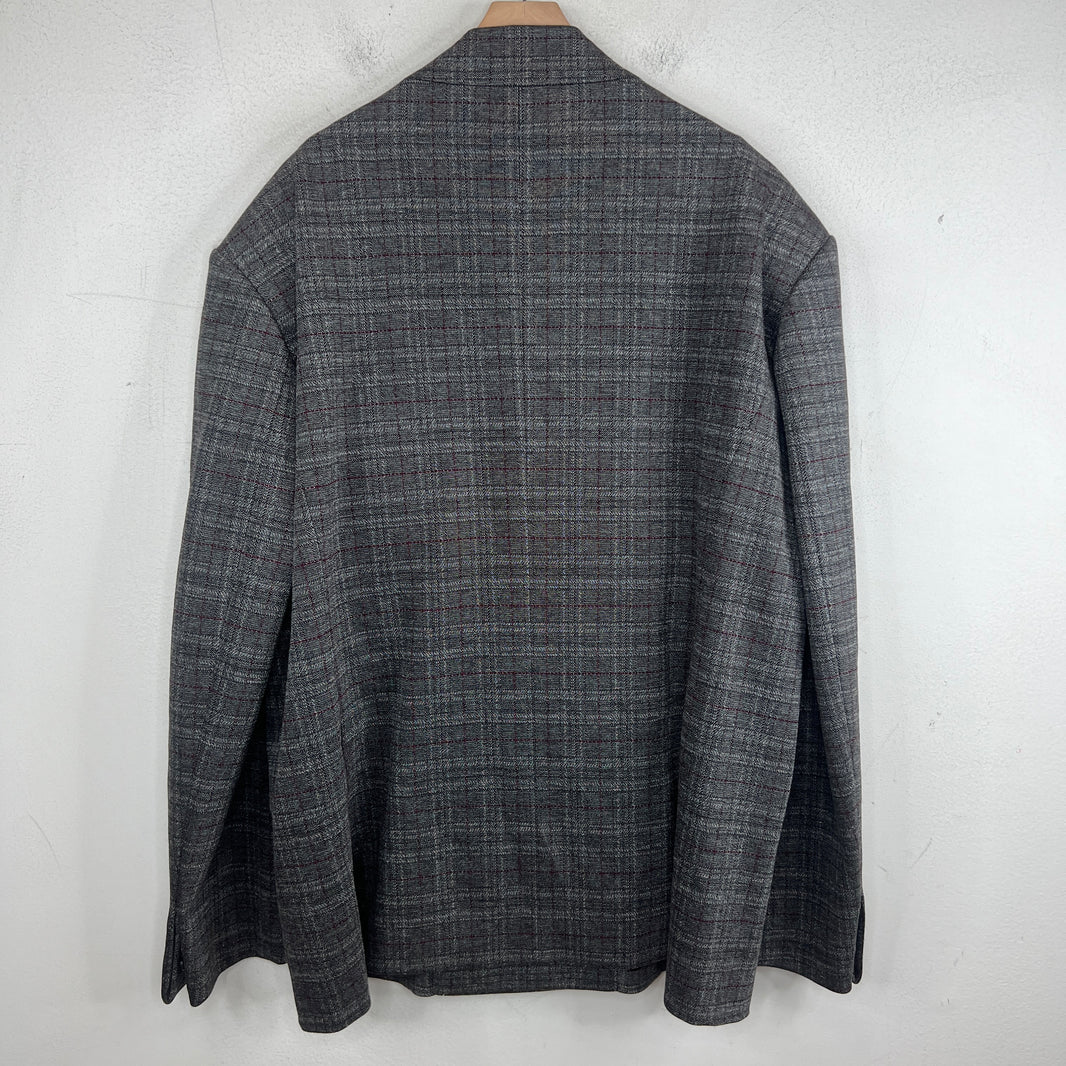 Balenciaga Double Breasted Plaid Blazer