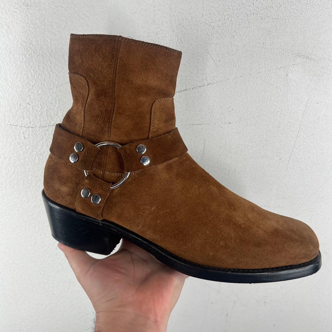 Balenciaga Suede Harness Boots