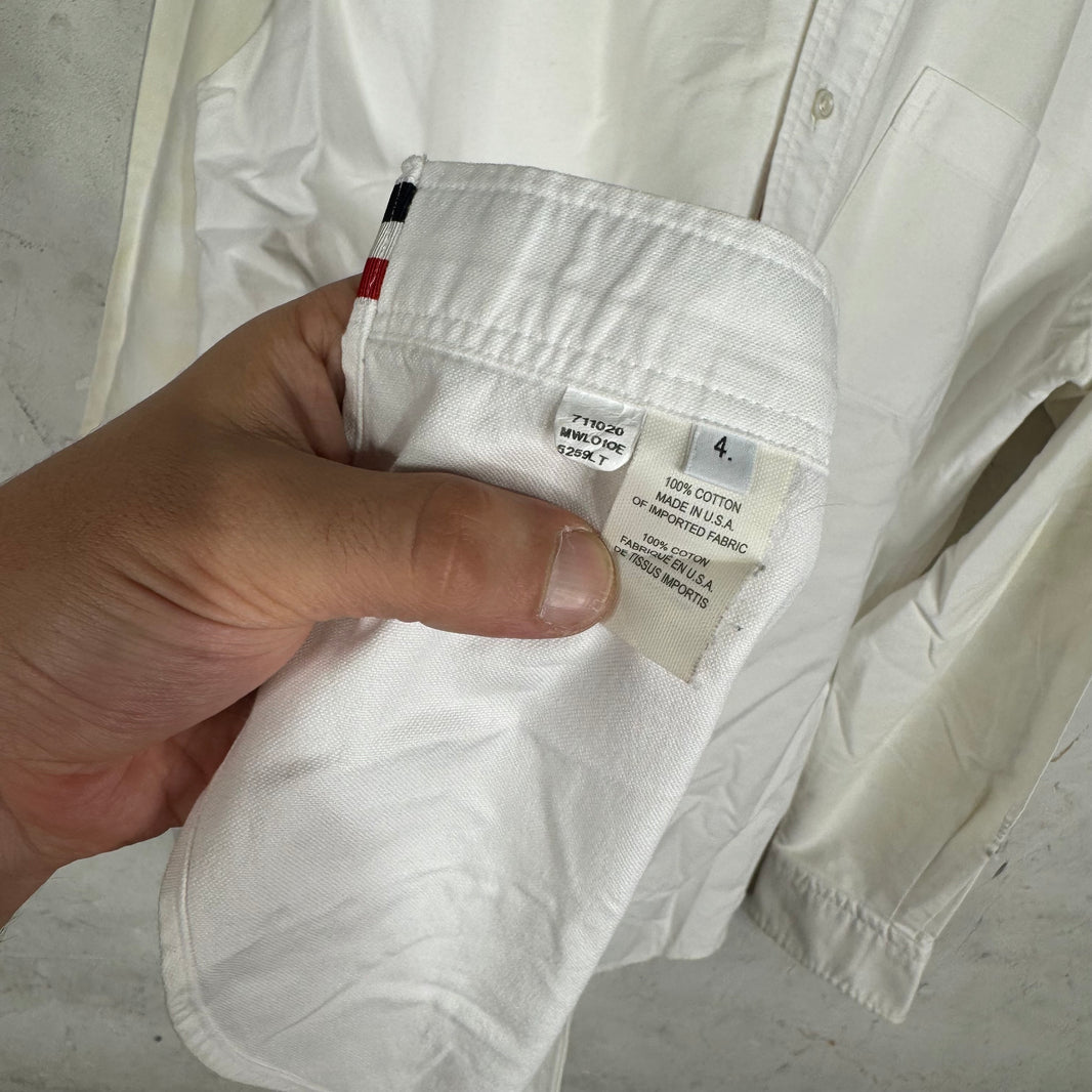 Thom Browne White Canvas Button Up