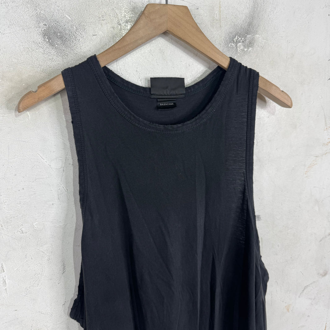 Balenciaga Distressed Long Sleeveless Shirt