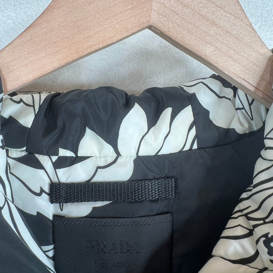 Prada Floral Flame Puffer Jacket