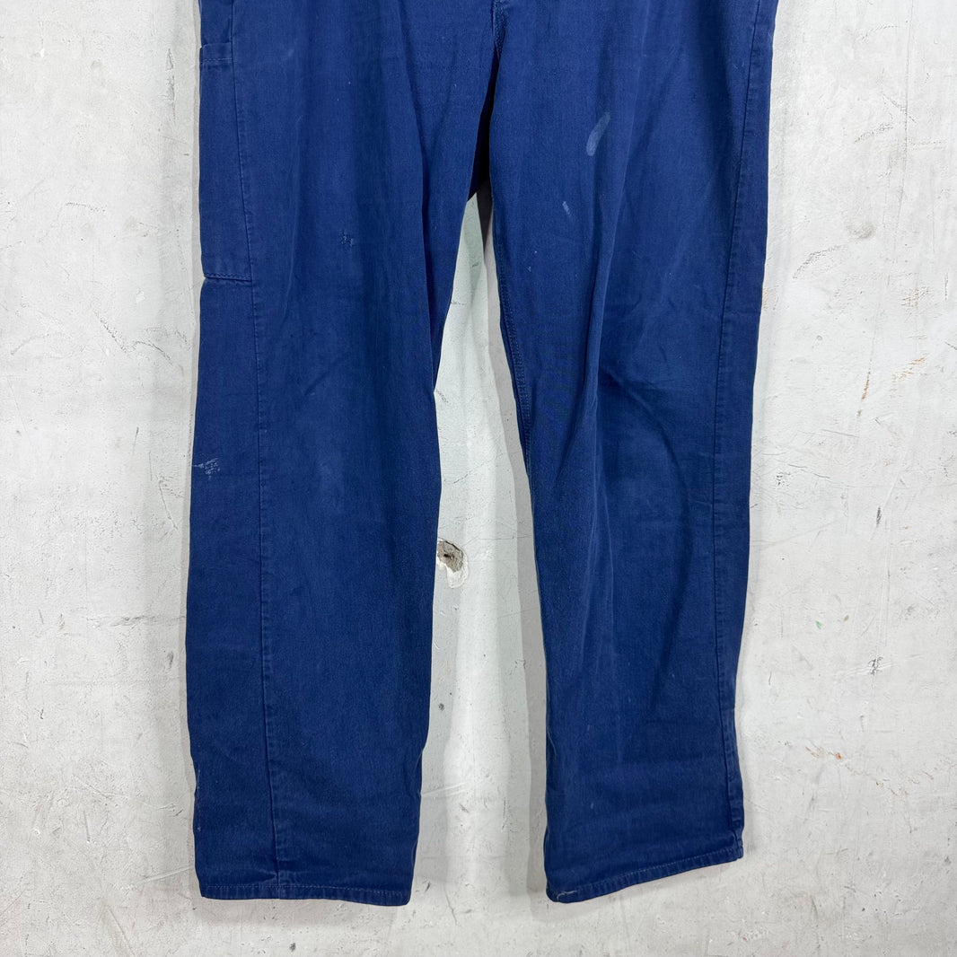 Vintage Blue French Workwear Painter Pants