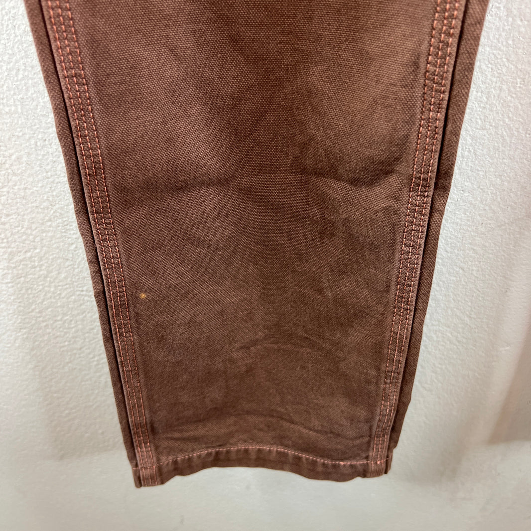 Kapital Red Buckleback Straight Leg Trousers