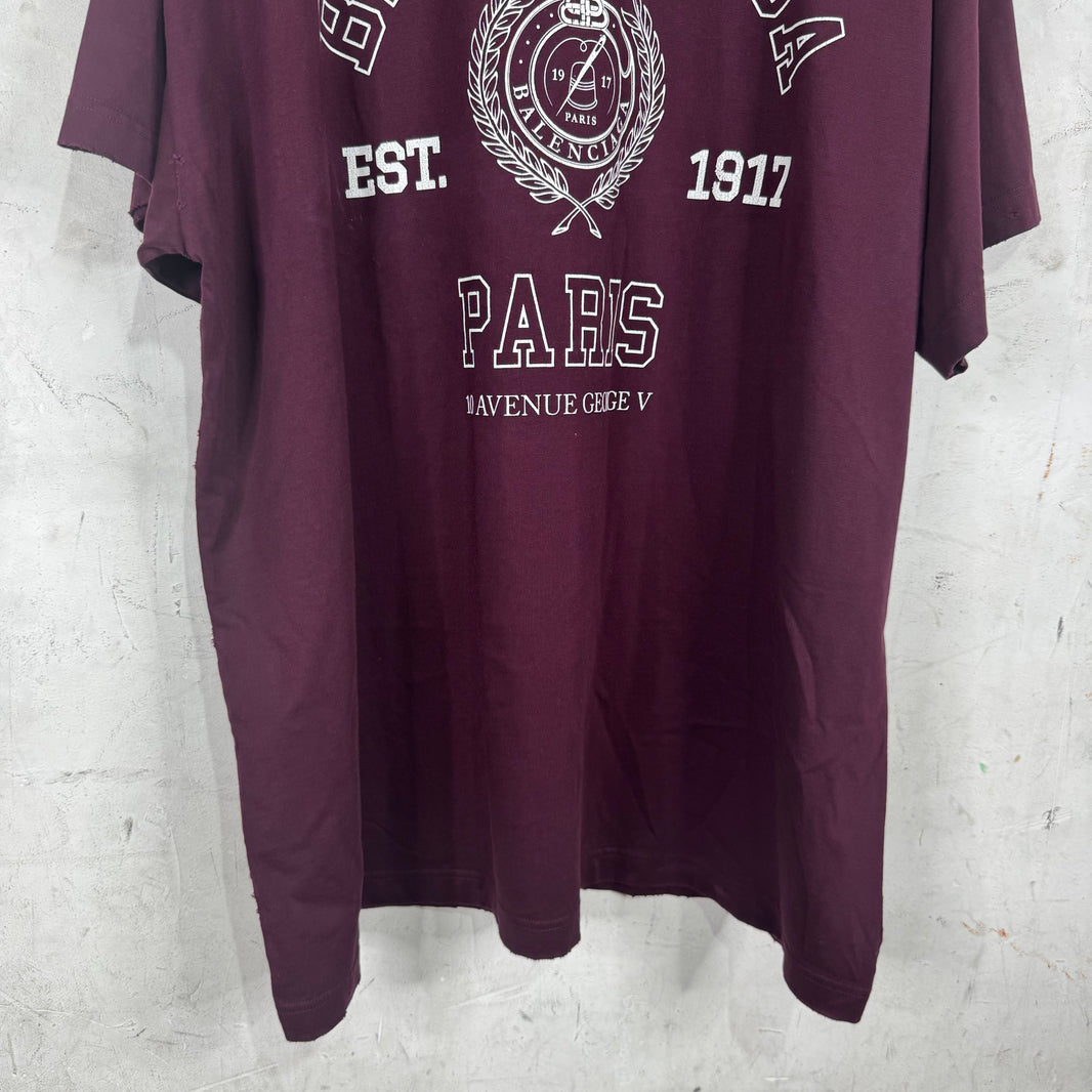 Balenciaga Collegiate Logo T-Shirt