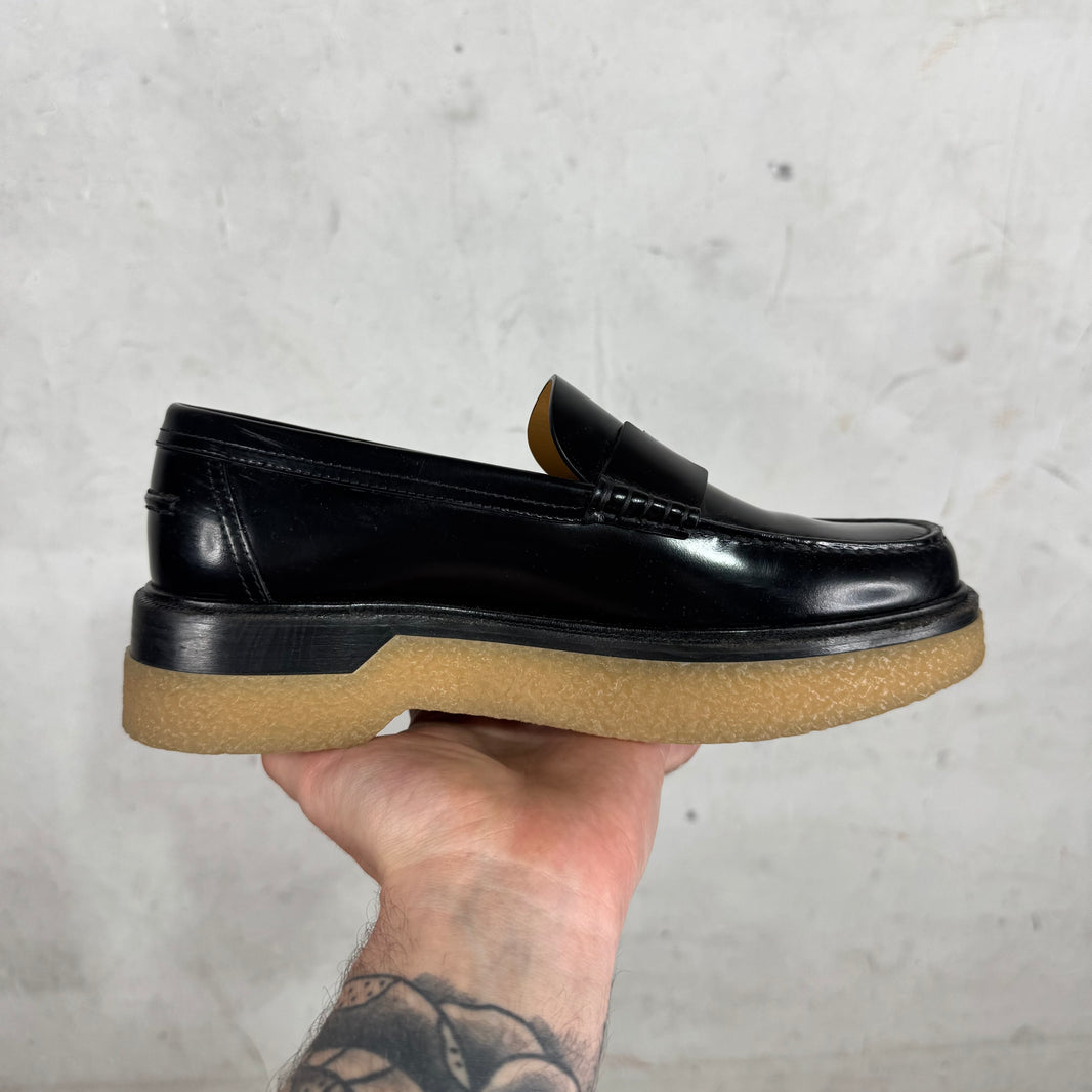 Hermes Crepe Sole Leather Loafers