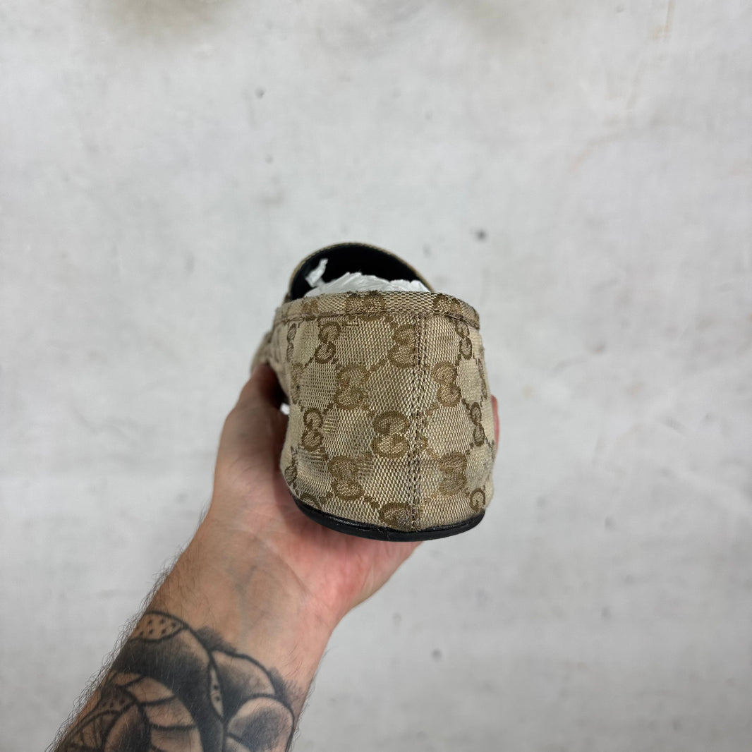 Gucci Canvas Monogram Ragazzo Mules