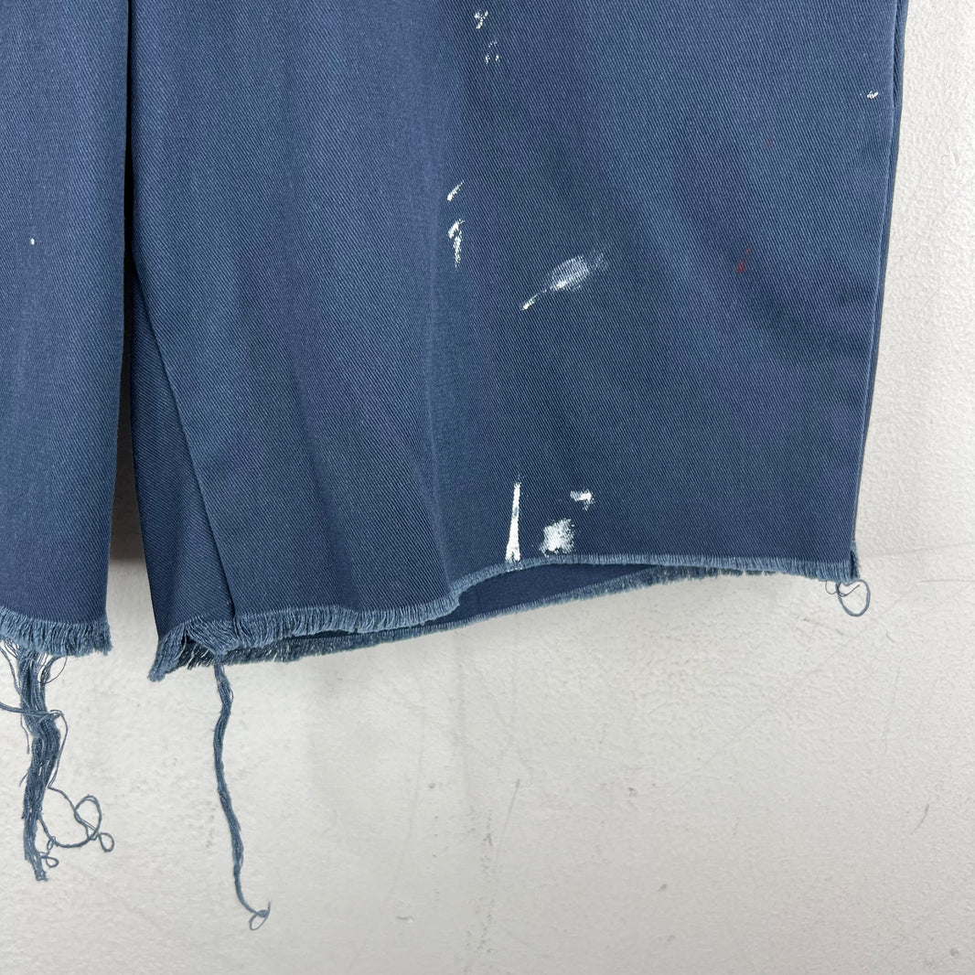 Paly Navy Paint Splatter Junkie Shorts