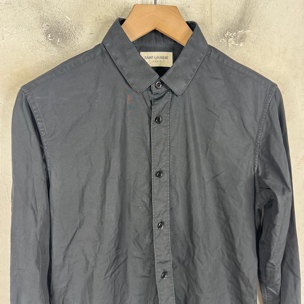 Saint Laurent 2013 Black LS Button Up
