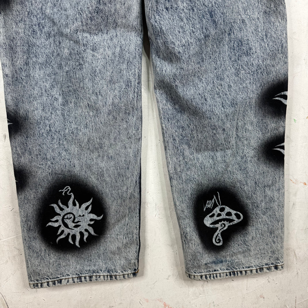 Stussy x Dries Van Noten Stencil Jeans