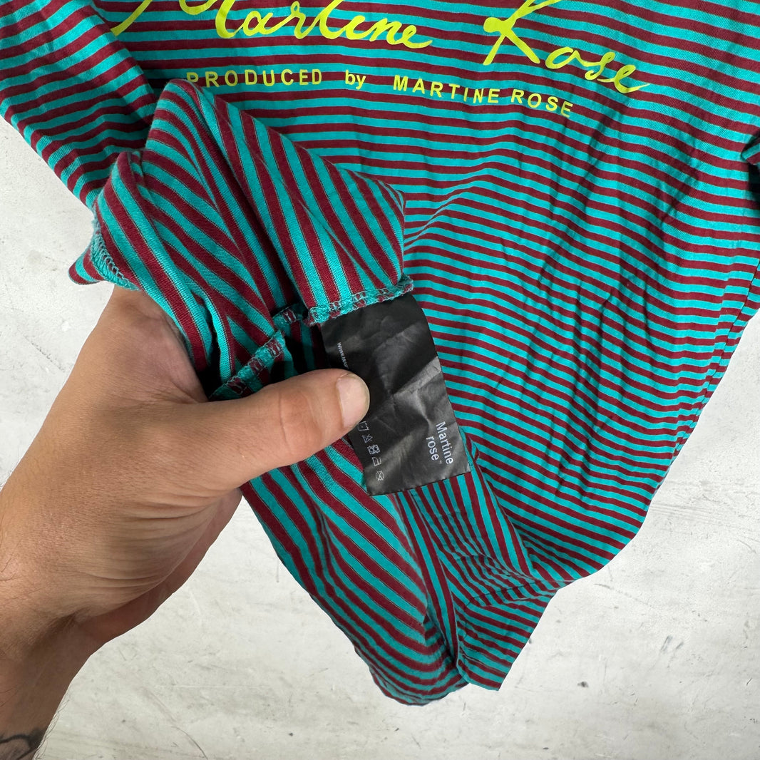 Martine Rose Striped AW Logo T-Shirt