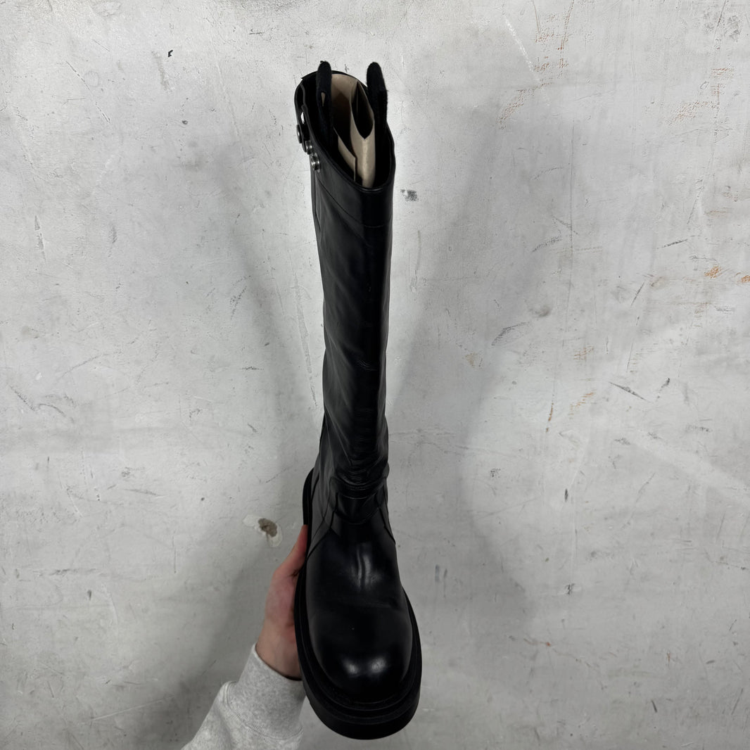 Rick Owens Knee High Bogun Boots
