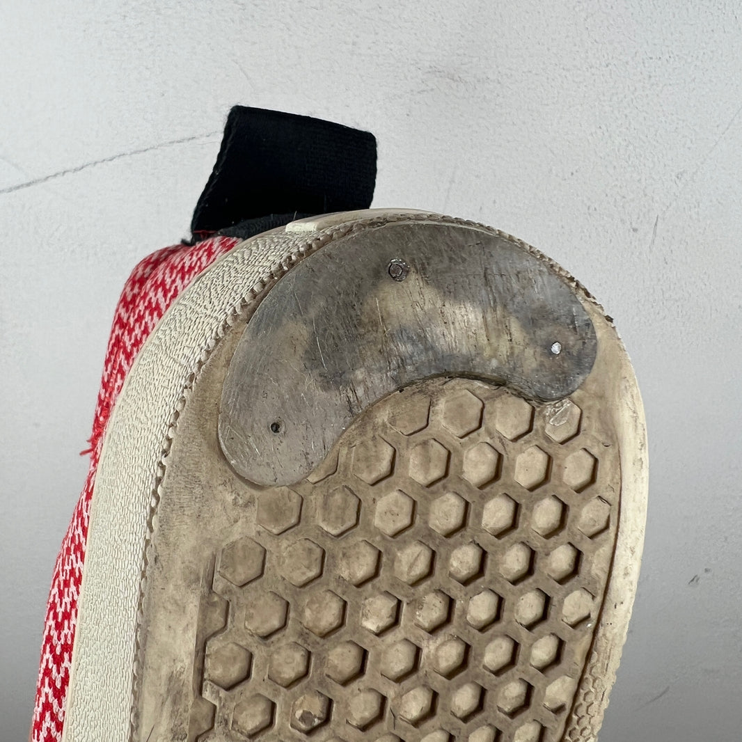Celine Red Patterned Slip Ons