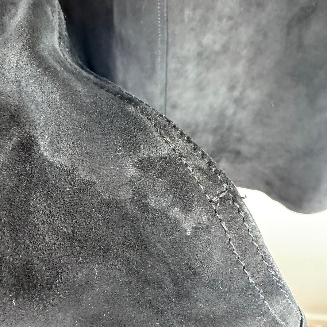Our Legacy Leather Suede Zip Shirt