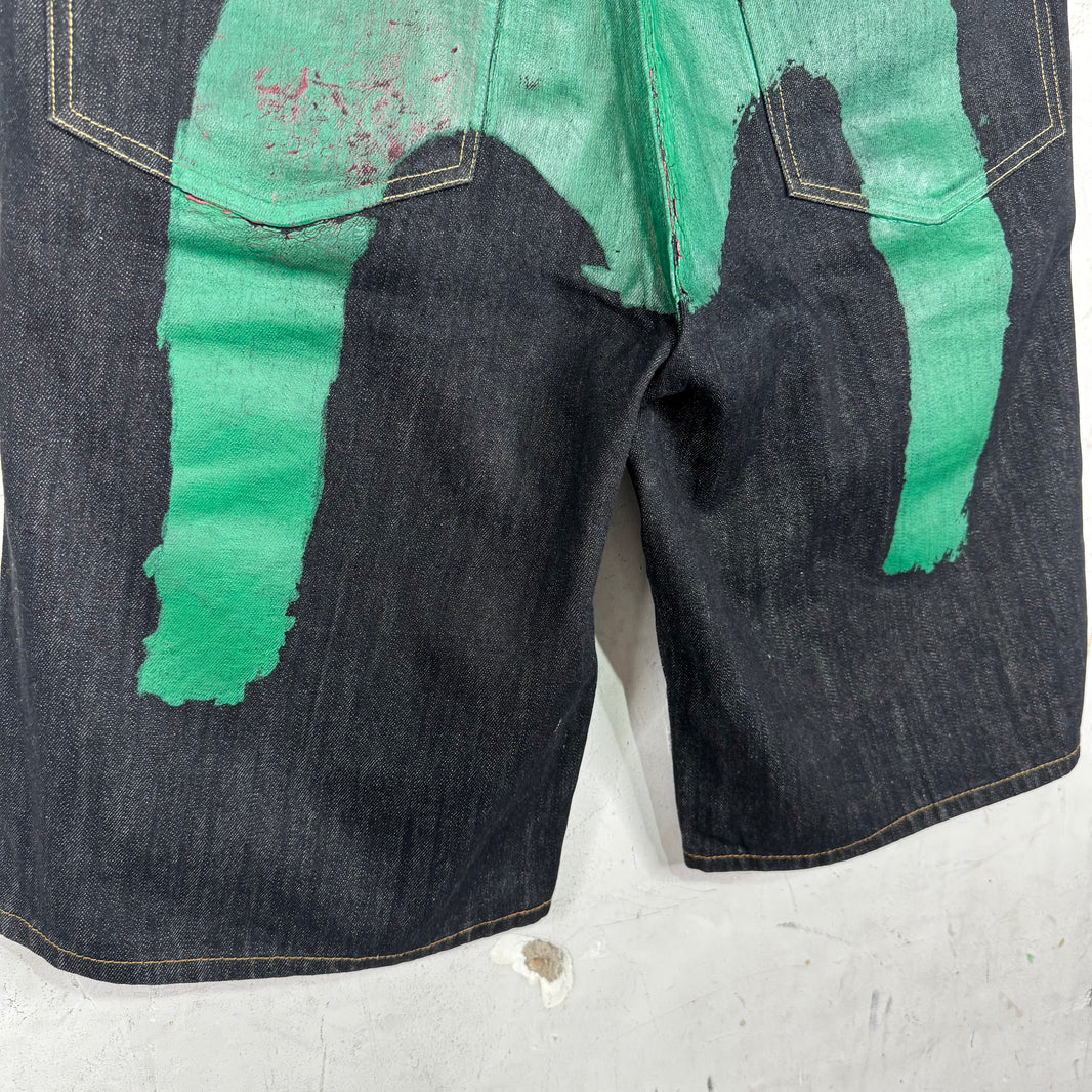 Evisu Heritage Baggy Denim Shorts