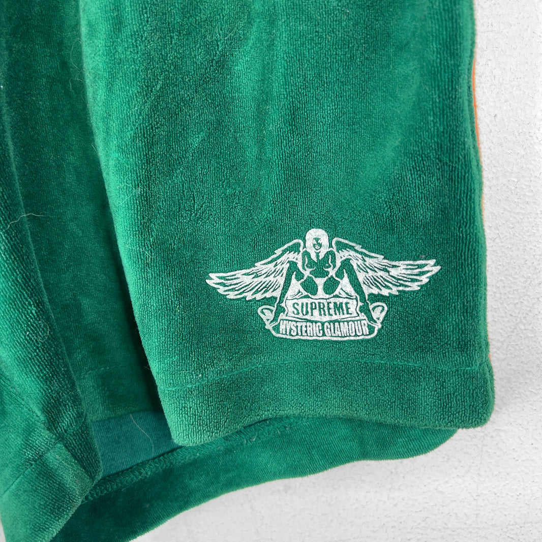 Supreme Hysteric Glamour Green Terrycloth Shorts
