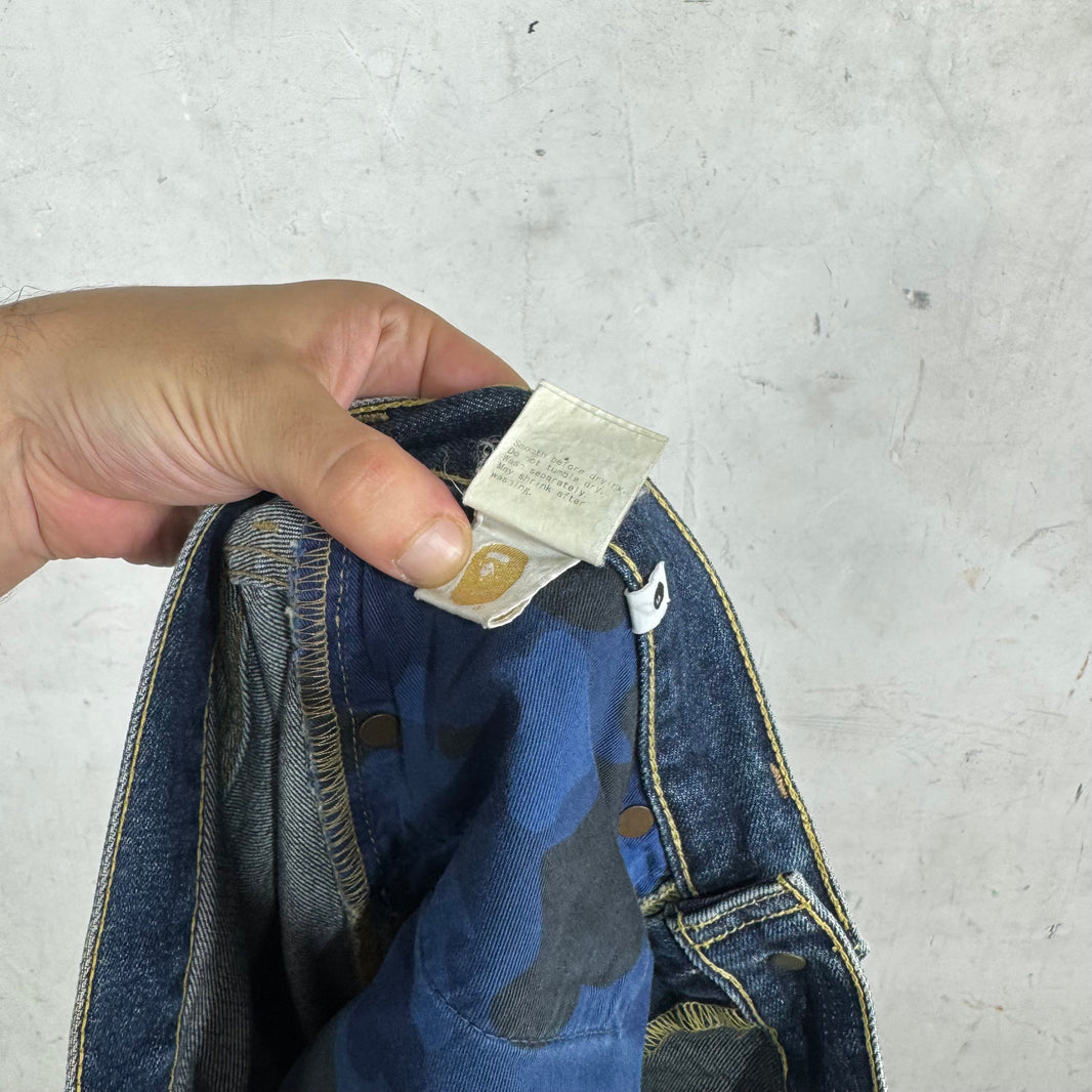 Bape Medium Wash Star Jeans