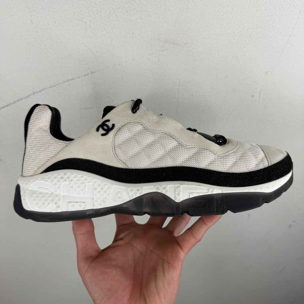 Chanel Nylon/Suede Sport Trail Low Top Sneakers