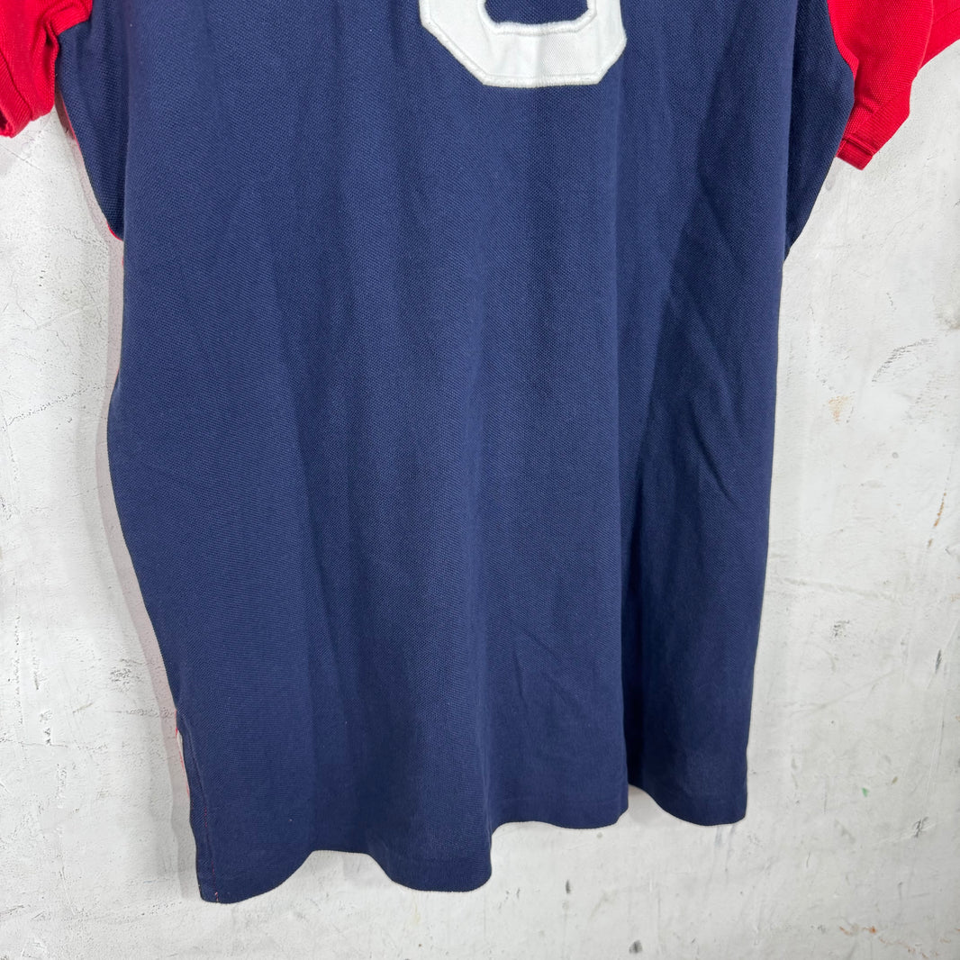 Ralph Lauren Red Two Toned Crest Big Pony Polo