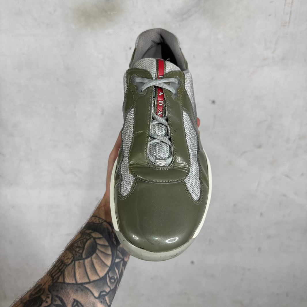 Prada Olive Patent America Cups