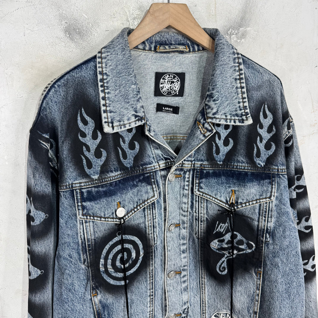 Stussy x Dries Van Noten Stencil Denim Jacket
