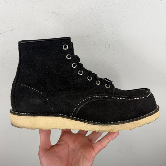 Redwing Black Suede Moc Lace Boot