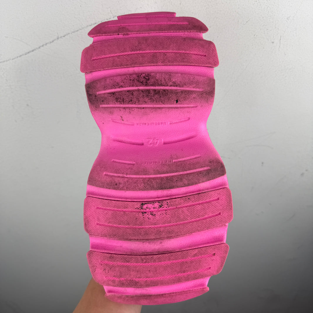 Balenciaga Pink Lace Up HD Sneakers