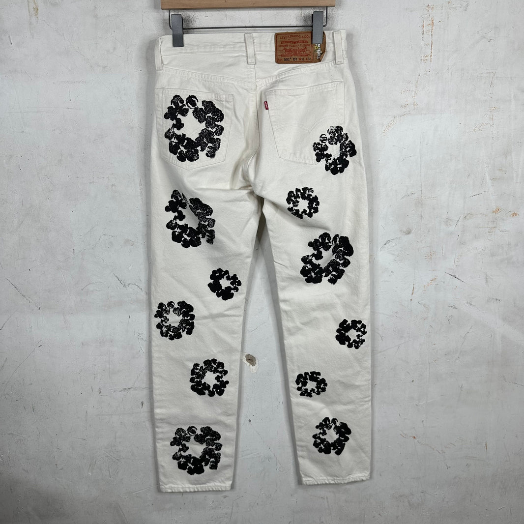 Denim Tears White Wreath Jeans