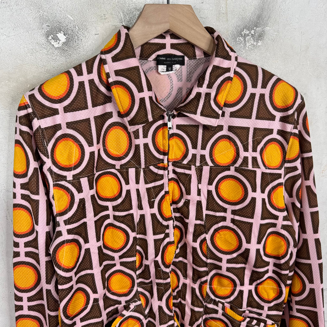 CDG Homme Pink Panther Mesh Track Jacket
