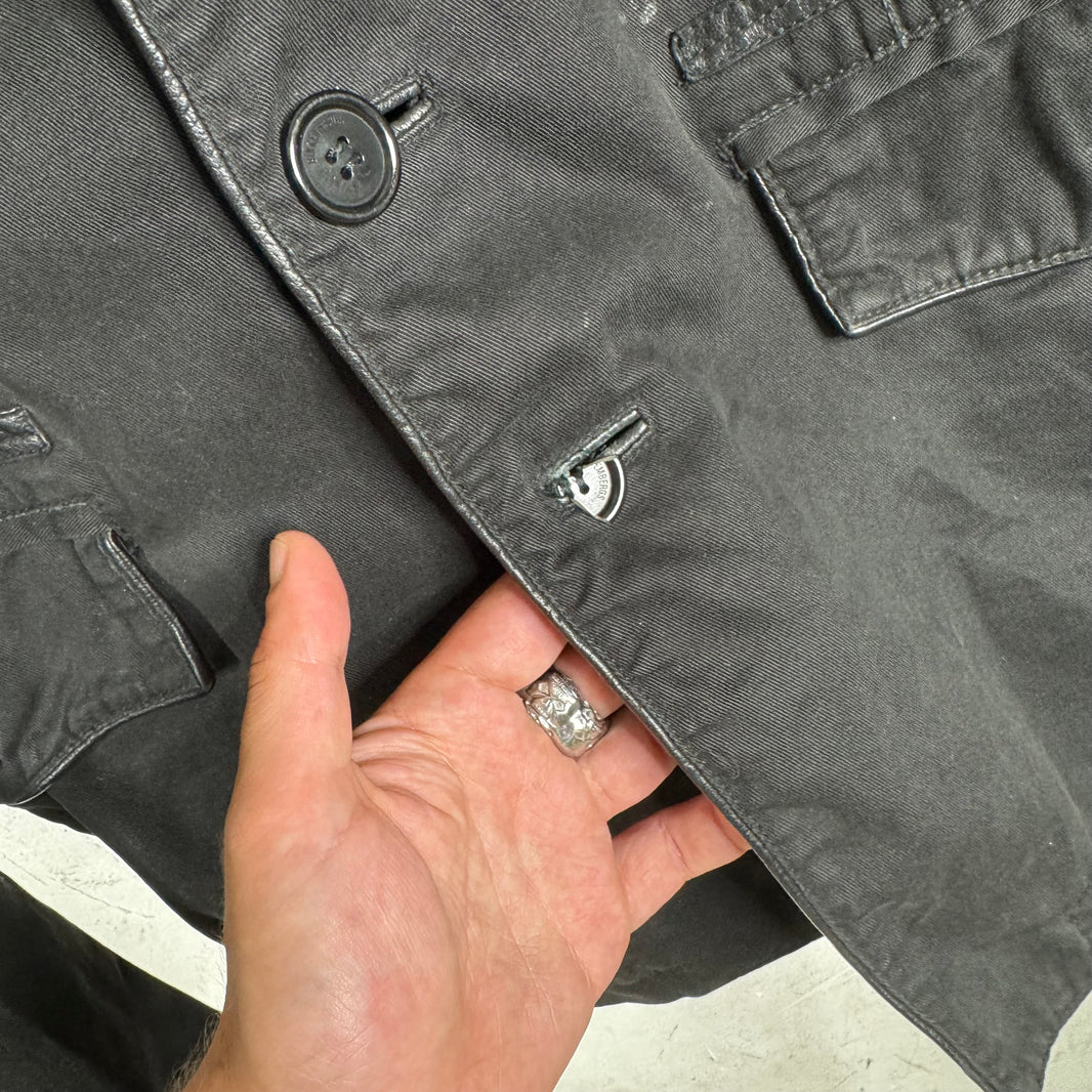Dirk Bikkemberg Leather Elements Blazer Jacket