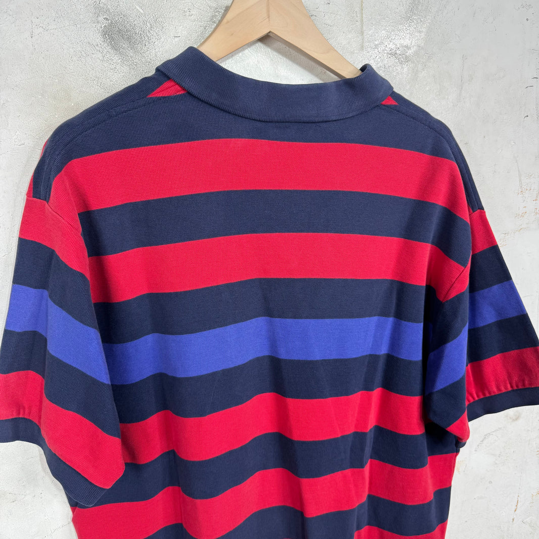 Ralph Lauren Striped Red/Navy Polo