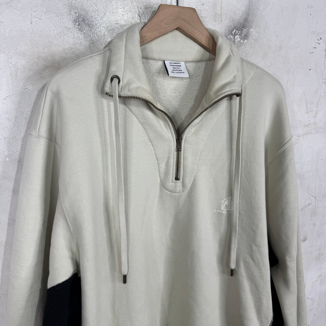 Vetements Elephant Room Half Zip Sweatshirt