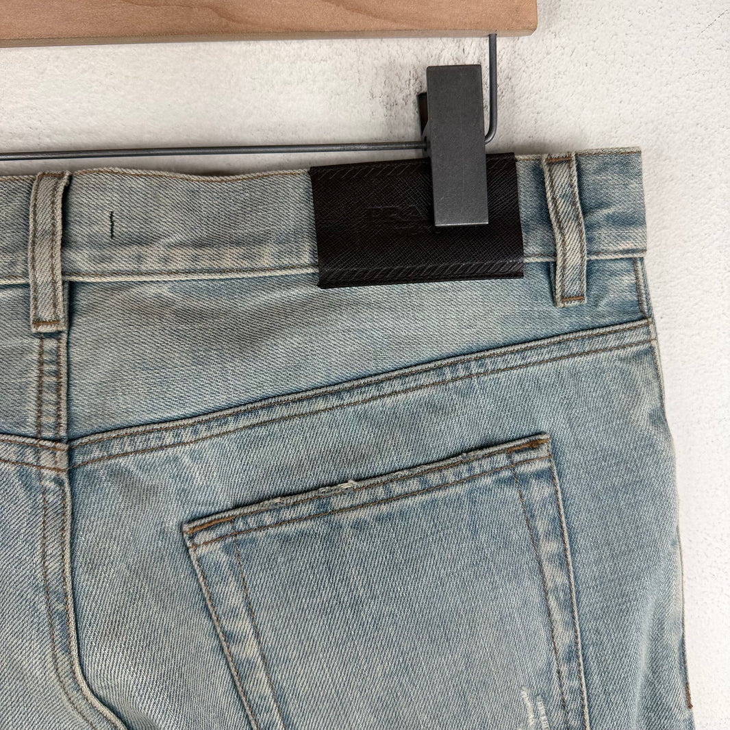 Prada Skinny Light Wash Tight Fit Jeans